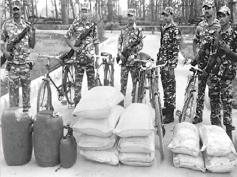 SSB handle boarded smugglers Goods